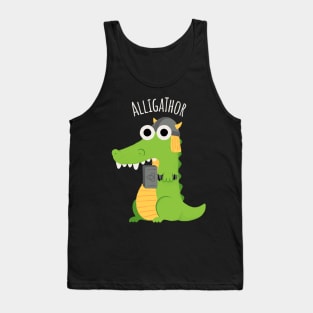 Aligathor Aligator Thor Super Hero Crocodile Thunder Hammer Tank Top